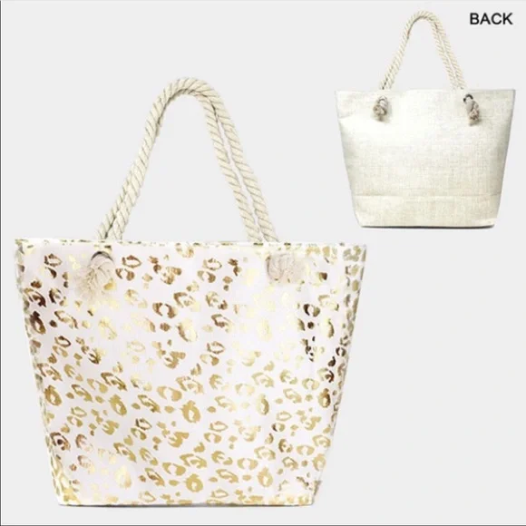 Beautiful Metallic Shiny Leopard Print Bag - Picture 4 of 14